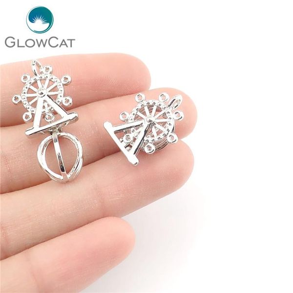 

k1171 5 шт. / лот серебряная водяная колесовые бисы веретая мельница камень кейдж подвесной медальчик сказочная партия эфирное масло диффузо, Gray