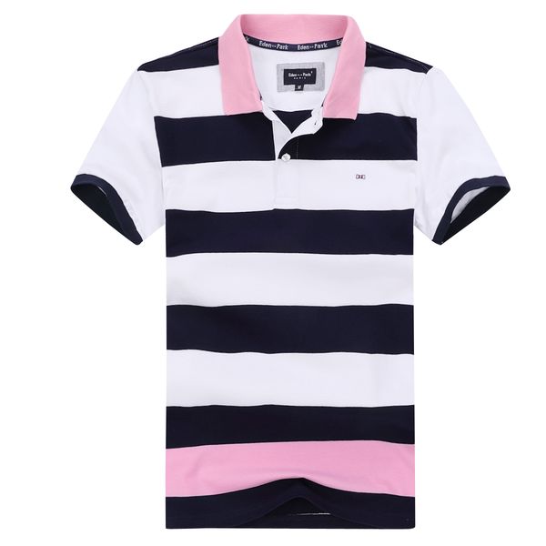 

2020 новое лето eden park polo men reching striped хлопчатобумажные мужские рубашки polo breathbale бизнес-досуг мода стиль быстрого корабля, White;black