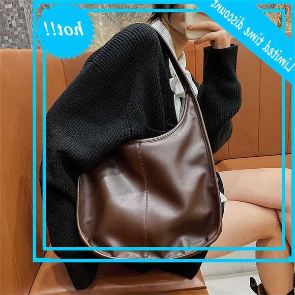 

large bags for 2021 vintage pu leather designer luxury women high capacity handbag shoulder tote bag