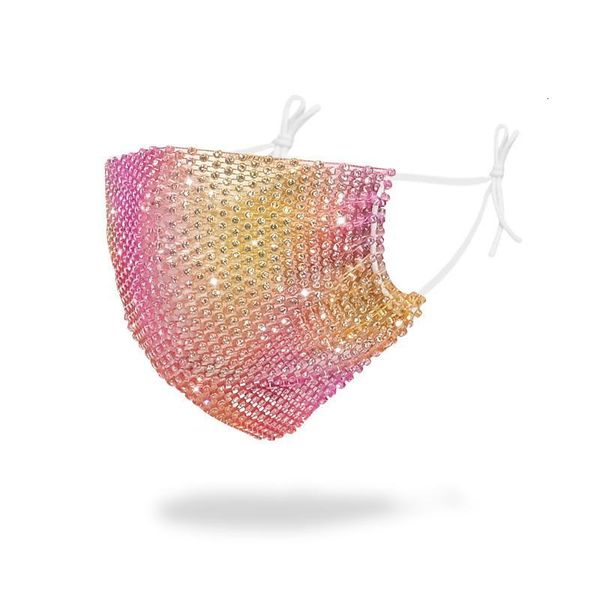 

club face reusable bling sequins fashion protective dustproof adjustable mouth masks jewellery party mask factory wholes