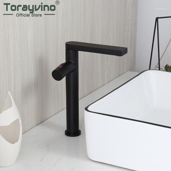 

bathroom sink faucets torayvino matte black faucet single handle basin deck mounted washbaisn and cold mixer water tap1