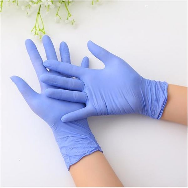 

ship nitrile dhl navy blue ready disposable to powder (non latex) - pack of 100 pieces anti-skid anti-acid gloves