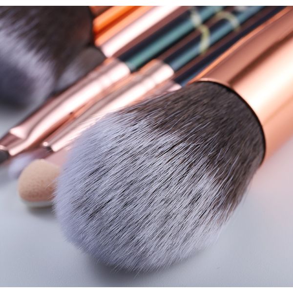 

fld5 15pcs marble makeup brushes set cosmetic powder eyeshadow foundation blush blending beauty make up brush tool kit maquiagem f wmtbba