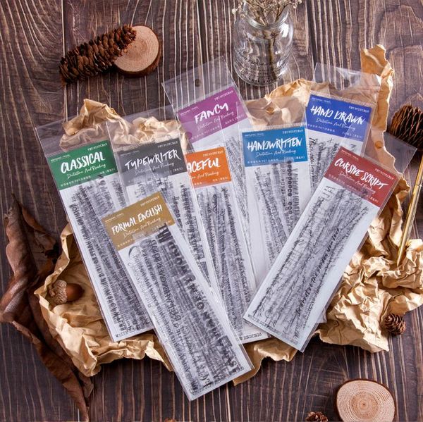 

english word stickers creative stationery waterproof label stickers diary accessories diary scrapbook fo wmttgq