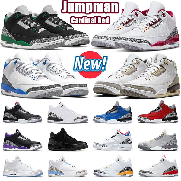 

star men basketball shoes 3 3s jumpman cardinal red cement pine green racer blue medium grey midnight navy court purple unc mens trainer out, Black