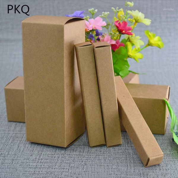 

gift wrap kraft paper packaging box brown craft lipstick cosmetic packing boxes selling oil perfume bottle package boxes1