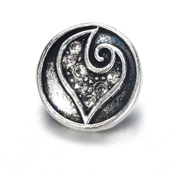 

10pcs lot 6 color 12mm snap jewelry lot vintage rhinestone metal snap buttons fit diy 12mm sivler snap bracelets jewelry 9834 h sqczep