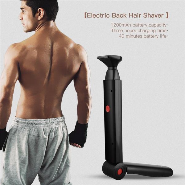

electric nose & ear trimmers back hair shaver trimmer usb folding double-sided body removal tool safety razor for armpit bikini
