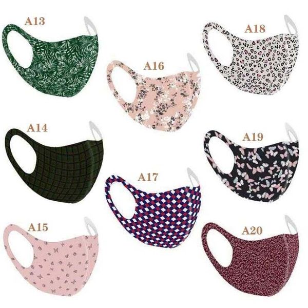 

breathable cotton 40 silk designs face 3d ice mouth cover anti-dust pollution protect flower fabric sport outdoor party