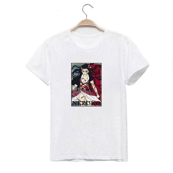 

slayer tshirt graphic tees streetwear punk kimetsu no yaiba t shirt clothes japanese anime women funny, White
