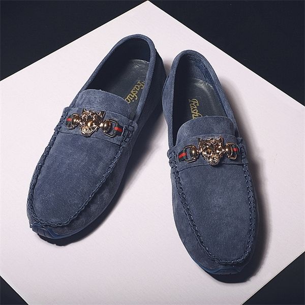 

combination large leather soybean spring 2020 new simple men's leisure driving shoes c1212, Black;white