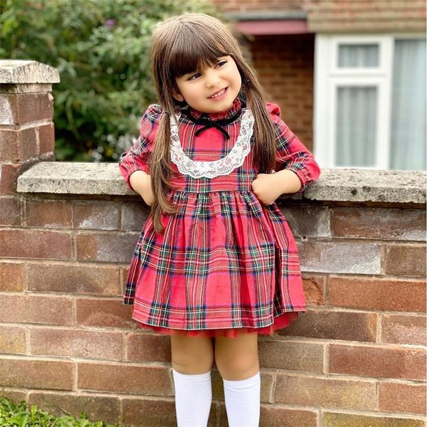 

my first christmas baby girls dress autumn winter kids dresses for girl long sleeve little maid costume new year's gift d30 201204, Red;yellow