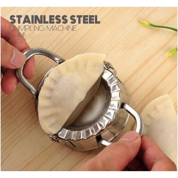 

diy dumplings tool stainless steel press dumpling machine jiaozi maker device easy dumpling mold clip kitchen gadge jllvks fight2010