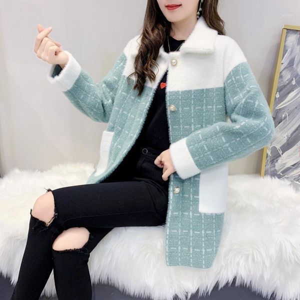 

women 2021 autumn winter jacket female elegant coat new fashion faux overcoat ladies casual warm jackets outerwear c2391, Black