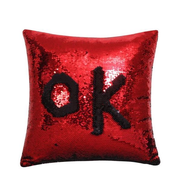 

37 colors sequin pillow case cover mermaid pillow cover glitter reversible sofa magic double reversible sw bbynrg bde_luck
