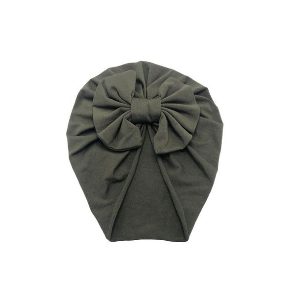 

детская головка шляпа шляпа бантом печати хлопок растягивающие тюрбан оголовье младенческая головка обертывающая шапка шляпа девушки головны, Slivery;white