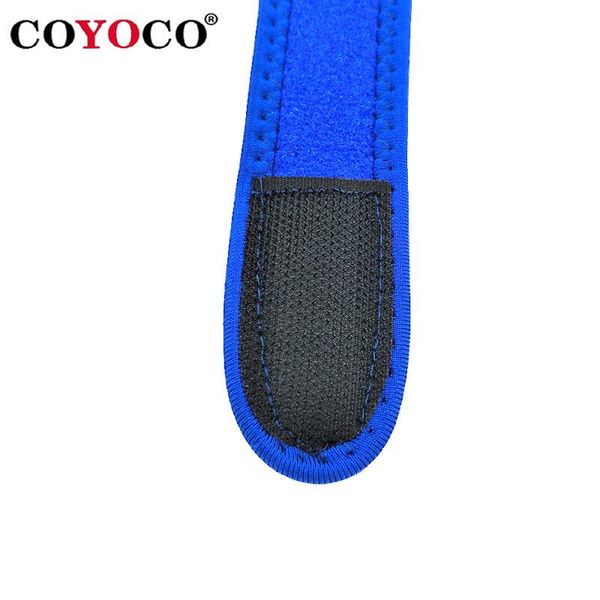 

1 pair adjustable patella support pad knee protector brace kneepad coyoco brand falls injury bandage patella guard blue wmtqso