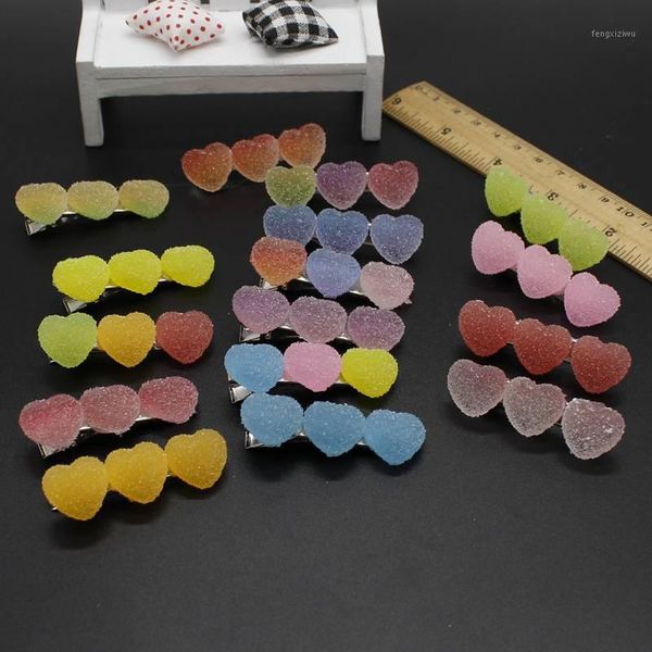 

hair accessories cute simulation candy-colored fudge clips children's ladies accessories1, Slivery;white