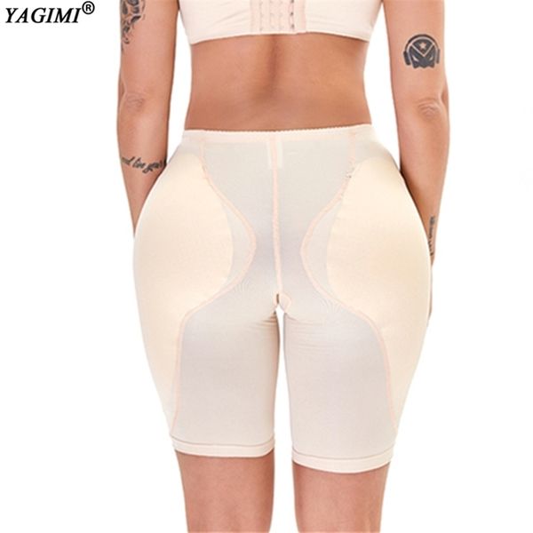 Frauen Gesäß Mantel Gefälschte Butt Lifter Shapewear Polsterung Höschen Höschen Shorts Oberschenkel Trimmer Form Tragen Falsche Hüfte Pads Enhancer LJ201209