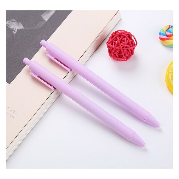 

1 piece gel cute pen creative macaron candy color press office gift school supplies stationery kawaii funny pens wmtmoj xhhair, Black;red