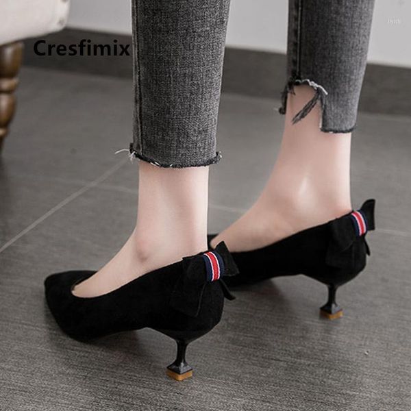 

dress shoes cresfimix women cute black heel for office ladies comfortable red stiletto party zapatos mujer a58411