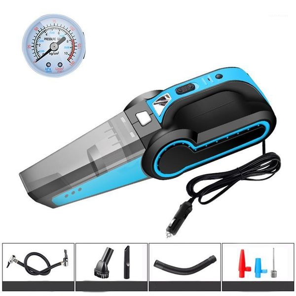 

4 in 1 portable car vacuum cleaner handheld with air compressor led light 120w wet & dry vacuum cleaner1