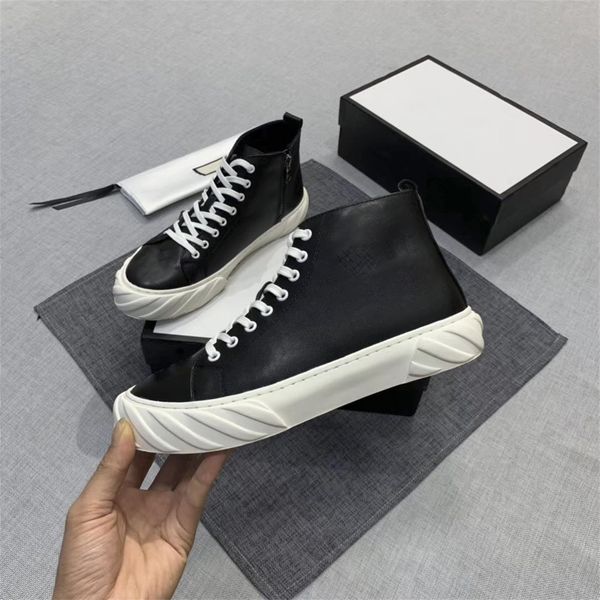 

oblique high low sneakers in mens brand design love shoes women fashion sneakers size38-45 ab, Black