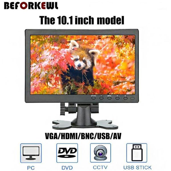 

1024*768 10.1 inch lcd hd & computer display color screen video input security monitor with cvbs/bnc / avi / vga1