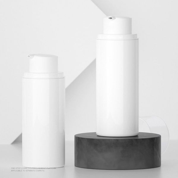 

120ml white plastic airless pump bottles skin care vacuum lotion bottle cosmetics toiletries package container