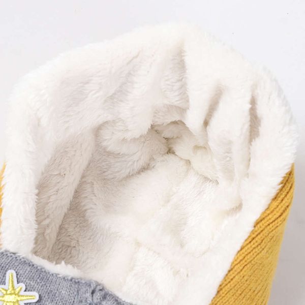 

winter children's hat, neck, one autumn body, warm and thickened baby's wool cap, zipper, double knitted neck cover vqkpvqkp9g14, Red;brown