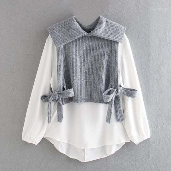 

women clothes blusas mujer de moda 2021 blouses a5531, White