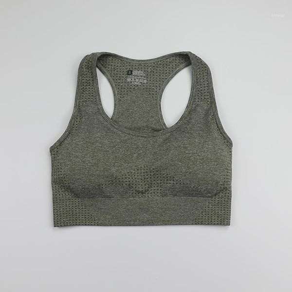 

gym clothing racerback sports bras for women vital seamless yoga bra with removable pads fitness crop high impact workout activewear1, White;black