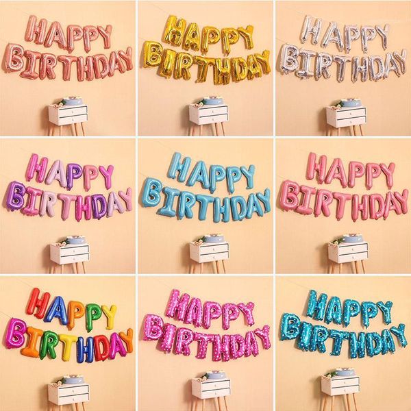 

16inch happy birthday foil balloons 1st 1 2 3 4 5 6 18th 21 30th year birthday party decorations kids baby boy girl first1