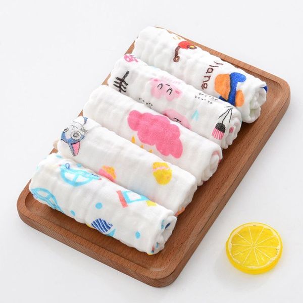 

10 pcs baby muslin washcloth cotton gauze infant face towel newborn handkerchief lj201026