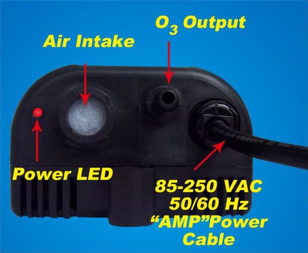 

a2z 3w 100-250vac 300mg/h aquatic ozone generator air swimming pool filter spring purifier