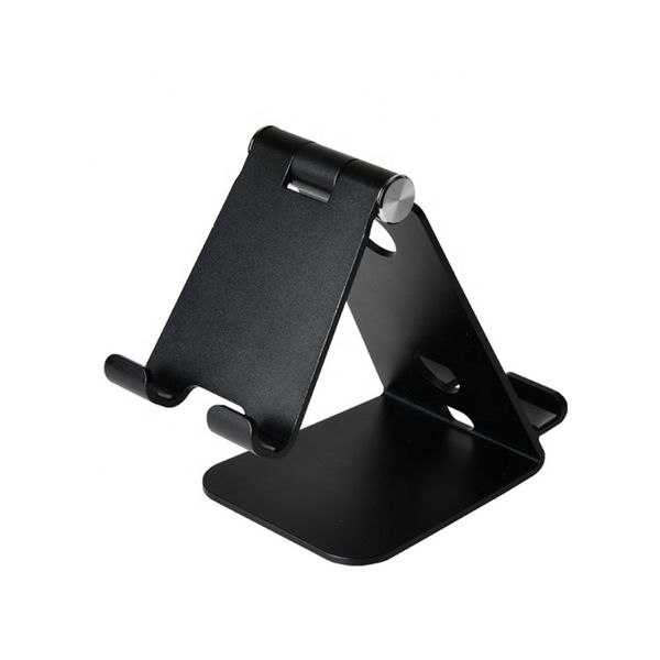 

portable metal desk adjustable tablet mobile phone stand holder with wireless charger