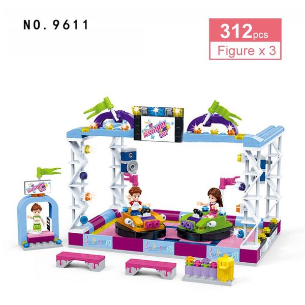 

new city friends series amusement park ferris wheel model building blocks bricks playground toys for children girls toy gifts wmtknq