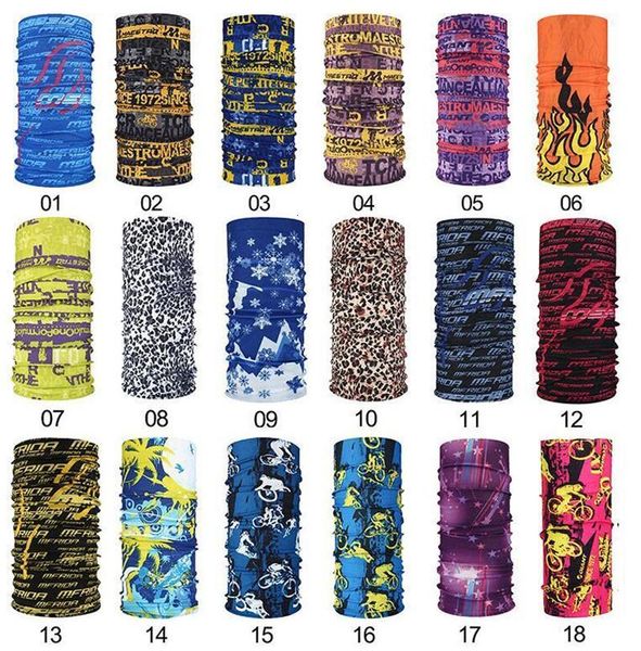 

factory dhl 200styles 24*48cm outdoor seamless magic scarf variety warm halloween cosplay bicycle cs ski headwear half f