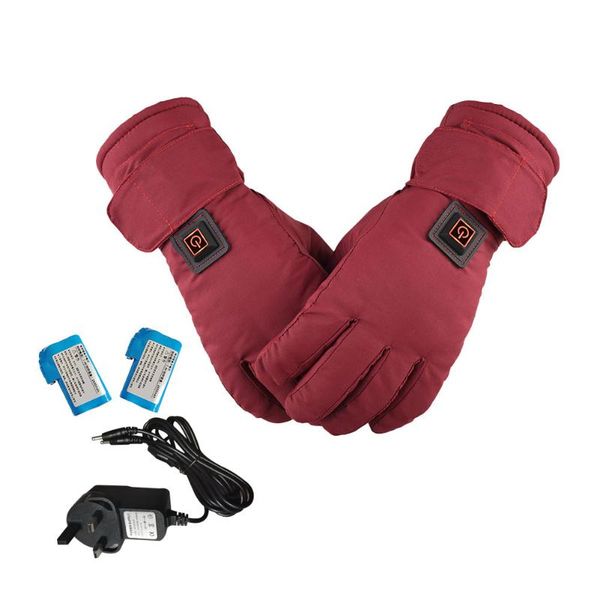 

3 temperature levelsheated gloves women 7.4v touch screen battery heating warmer winter waterproof thermal snow skiing mittens