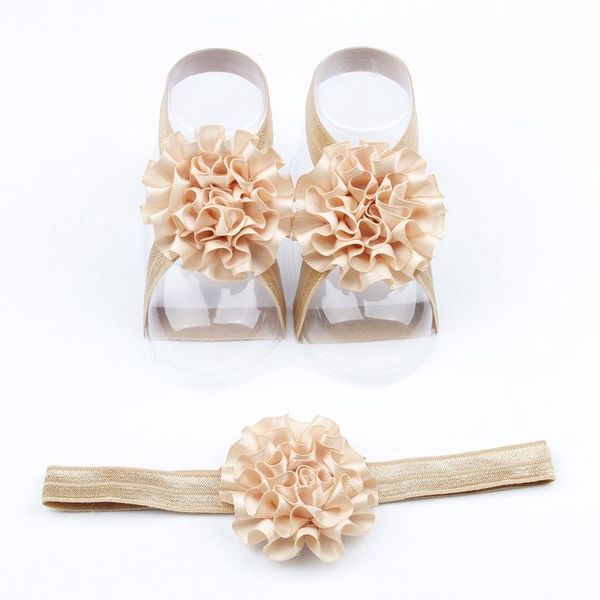 

розничная младенческая детская жемчужная горный хрусталь цветы детские босиком сандалии повязка на оголовье набор фотографии реквизиты детей, Slivery;white