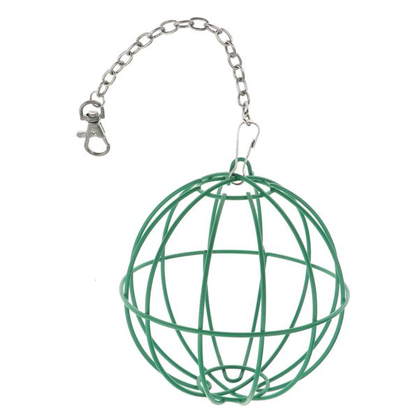 

small pet grass ball feeding hanging with chain hook hamster toy for rabbit