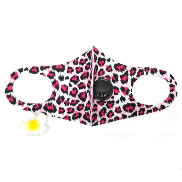 

factory breathing valve mask washable printing reusable anti-dust camouflage face ice silk cotton masks eea1862-2