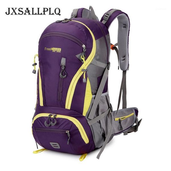 

outdoor bags 45l mountaineer backpack travel nylon waterproof sports camping hunting cover1