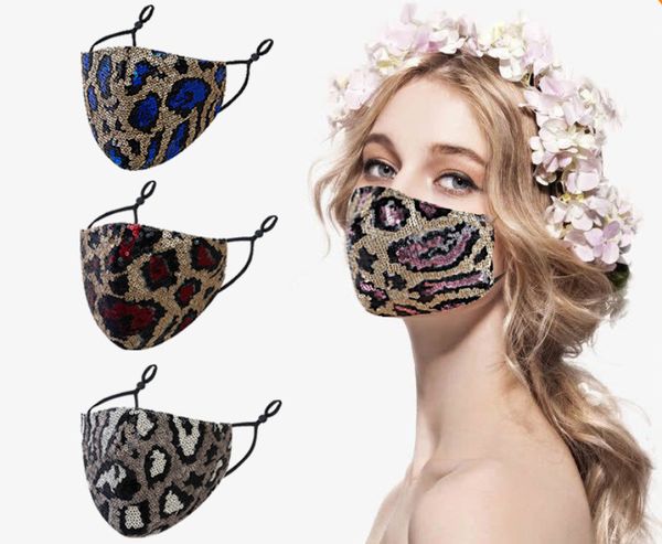 L'ultima maschera da festa, stampa leopardata, lucida, antipolvere, una varietà di stili tra cui scegliere, traspirante e lavabile