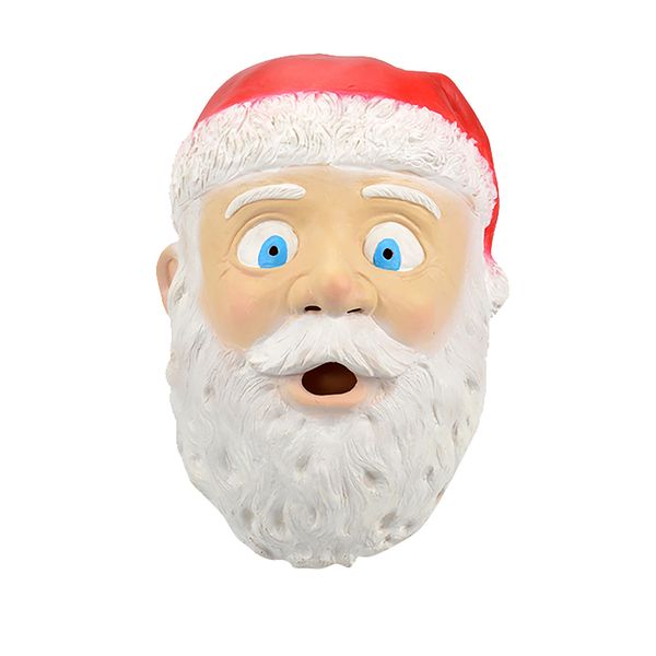 

2021 последняя маска санта производительность mascarilla navidad латексная маскарад клаус рождество головной убор маскарад ноэль маске коспл