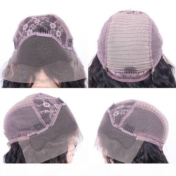 

человеческие волосы кружева передний парик бразильский индийский малайзийские перуанские волосы девственницы полное кружевное парик человече, Black;brown