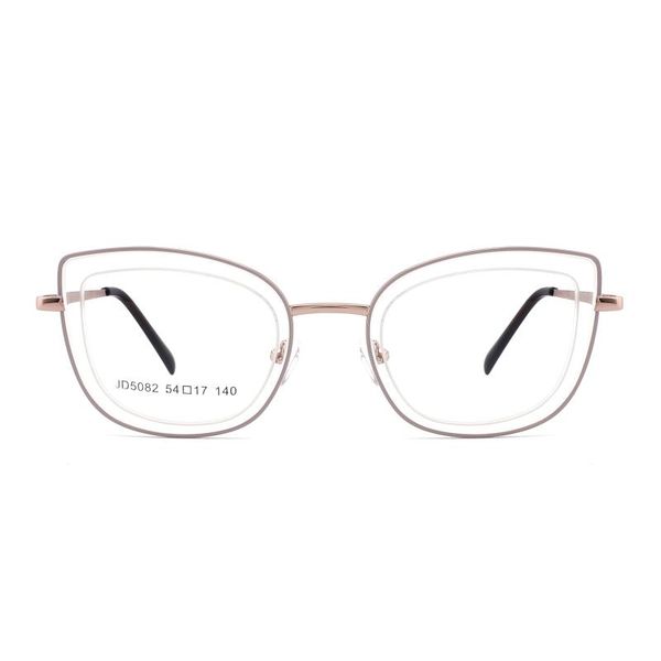 

нового стиль cat eye glasses рамка мода металл рамка jd5082, Black