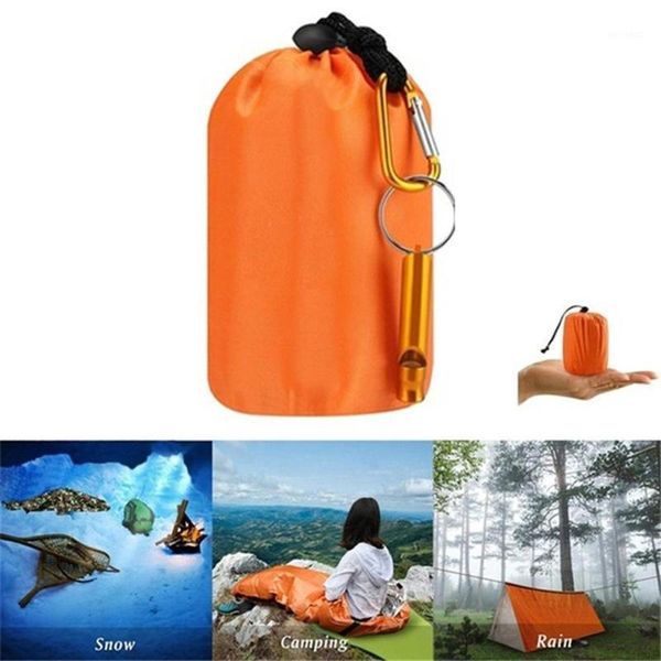 

sleeping bags portable keep warm 213*93cm gadgets insulation curtain rescue blanket reusable outdoor emergency blankets camp1