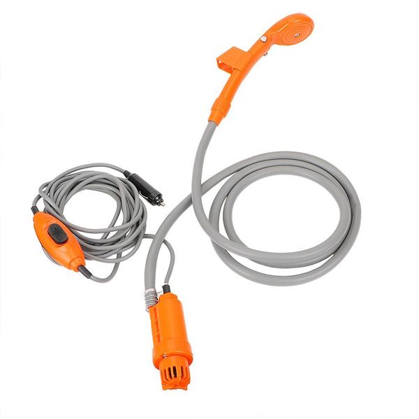 

car washer outdoor camping travel shower portable car shower dc 12v washing cleaning tool with cigarette lighter h wmtbiv