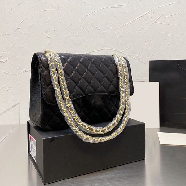 

classic jumbo double falp bags quilted genuine leather france women lady matelasse chain cross body shoulder large capacity famous designer